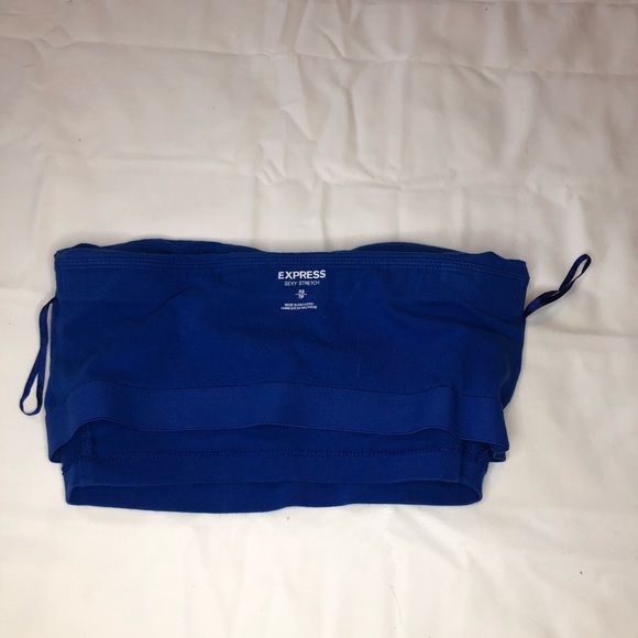 Blue Halter Crop Top - Picture 5 of 9